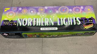 Northern Lights selection box by Standard Fireworks unboxing [upl. by Obellia]