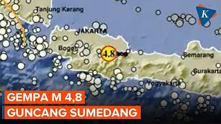 Gempa M 48 Guncang Sumedang Jawa Barat BMKG Imbau Warga Tetap Tenang [upl. by Box]