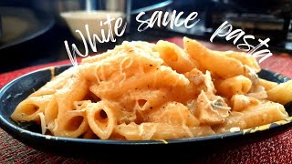 Creamy White Sauce Pasta  Easy Recipe  Cookwitharshizeba [upl. by Annoyik]