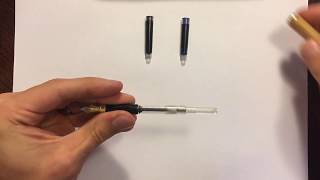 How to Refill a Fountain Pen with Ink Cartridges [upl. by Jany]