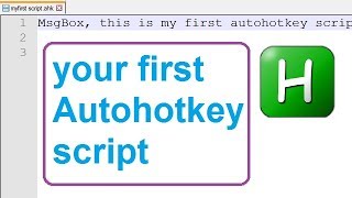 Autohotkey How To Create Script [upl. by Ielarol447]