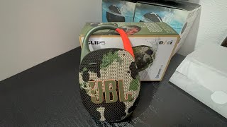 🆕 JBL Clip 5 IP67 Bluetooth Auracast camouflage 7W 12 h autonomie💥Unboxing [upl. by Neetsirhc]