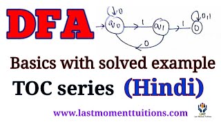 DFA  type 1 string starting with Example Hindi  Automata theory  TOC series [upl. by Asiruam]