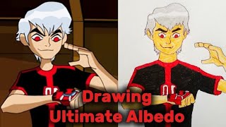 Drawing Ultimate Albedo  Ben 10 omniverse  drawing tutorial [upl. by Ellinger805]