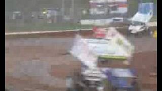 Sprintcars Kerry Madsen hits David Doherty [upl. by Dianemarie]