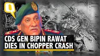 CDS General Bipin Rawat His Wife amp 11 Others Die in IAF Chopper Crash in Tamil Nadus Coonoor [upl. by Dearr]