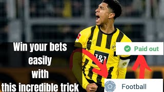 Win your bet very easily with this incredible trick on 1xbetbet slips today [upl. by Kerianne]