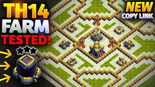 NEW TH14 BASE  BEST FARMINGTROPHY Base Design for TOWN HALL 14  Clash of Clans [upl. by Leyes]