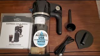 Vinci Express Cold Brew Electric Coffee Maker Review Seems to do about as well as standard cold bre [upl. by Aleakim38]