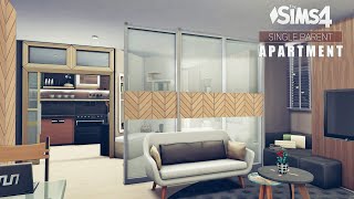 Single Parent APARTMENT  With Story  Interior Design  No CC  THE SIMS 4  Stop Motion [upl. by Jenni]