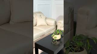 Jute 5Seater Sofa for Rent in Beige Color  Sofa on Rent in Bangalore  Rent Furniture [upl. by Rox]