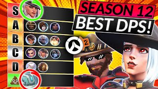 NEW SEASON 12 DPS TIER LIST  BEST and WORST HEROES to RANK UP  Overwatch 2 Meta Guide [upl. by Eiral]