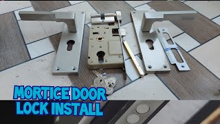 How to install a new door lockMortice door lock [upl. by Lrad86]