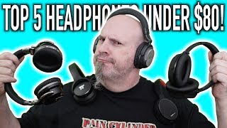 Top 5 ANC Headphones under 80 [upl. by Asennav755]