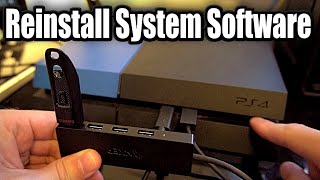 How to REINSTALL PS4 SYSTEM SOFTWARE EASY METHOD [upl. by Fillbert]