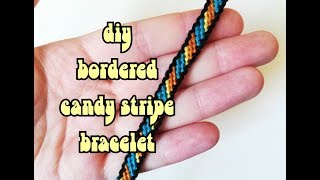 diy bordered candystripe bracelet [upl. by Eniledgam]