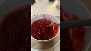 CRANBERRY SAUCE RECIPE TUTORIAL HOMEMADE  homemade recipe cranberrysauce shorts howtomake [upl. by Etireugram405]