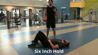 Abdominal strengthening exercises Level 1 [upl. by Bazluke]