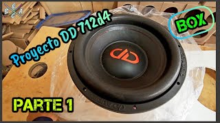 Proyecto Cajón para 2 Subwoofers DD 712D4 Redline  Parte 1  EBAC [upl. by Dosia]