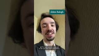 🎹✨ Meet Ádám Balogh  Concours Géza Anda 2024 [upl. by Alver]