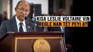 Ki moun Leslie Voltaire ki nan tèt konsèy prezidansyèl Tranzisyon an ki moun li ye [upl. by Damick717]