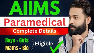 AIIMS Paramedical 2025 complete detail  Aiims paramedical ki puri jankari  Paramedical full detail [upl. by Adranoel]