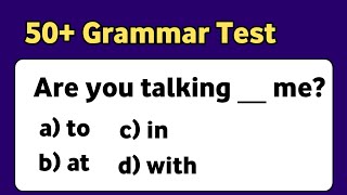 50 Grammar Test  English Grammar Quiz  10 English Quiz [upl. by Carny751]