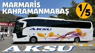 382 AKSU TURİZM  MARMARİS  KAHRAMANMARAŞ OTOBÜS YOLCULUĞU 1BÖLÜM [upl. by Iahcedrom]