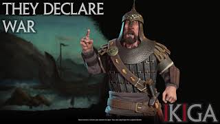 NORWAY  HARALD HARDRADA VARANGIAN ALTERNATE PERSONA HARÐRÁÐI ALL VOICED QUOTES amp DENOUNCE CIV VI [upl. by Lammaj]