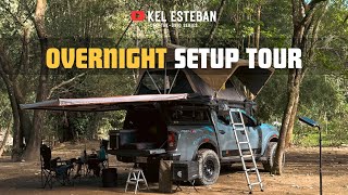 OVERNIGHT CAMPING SETUP TOUR  OFFTHEGRID SERIES  MOTOTESTO [upl. by Ettevi]