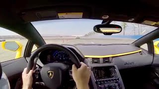 2018 Lamborghini Aventador S  POV Track Drive at Auto Club Speedway [upl. by Bently980]