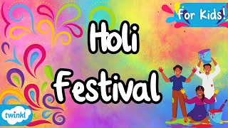 Holi Festival  Hindu  How is Holi Celebrated [upl. by Ahsyek]