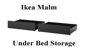 Ikea malm under bed storage system [upl. by Soelch141]