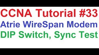 CCNA 33Atrie WireSpan 3000 Modem DIP Switch Configuration Sync Test 2Mbps SHDSL T1E1 Leased Line [upl. by Margaretta981]