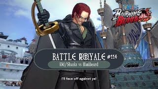 Battle Royale 114  Divine Departure  KidShanks vs Blackbeard  One Piece  Burning Blood [upl. by Lemhaj537]