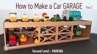 How to make a Cardboard Car Garage Parking [upl. by Gerstein]