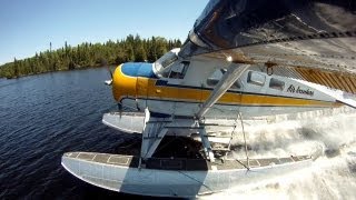 DHC2 floatplane takeoffs and landings [upl. by Royd454]