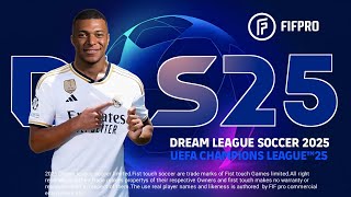 DLS 25 Mod UCL 2025 Dream League Soccer 2025 Mod UEFA Champions League Android Offline Apk Obb data [upl. by Aretak722]