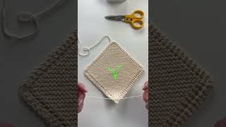 KnitMinute  Weaving in Cotton Ends [upl. by Asilana]