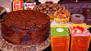 ASMR MALTESERS CHOCOLATE MILK MAGNUM ICE CREAM CAKE DOUGHNUTS NUTELLA DESSERT MUKBANG먹방EATING SOUNDS [upl. by Eihtak926]