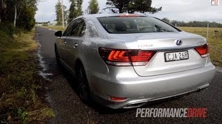 2013 Lexus LS 600h F Sport engine sound and 0100kmh [upl. by Lind]