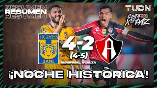 Resumen y goles  Tigres 4 42 5 Atlas  Grita México C22  Semis  TUDN [upl. by Chace]