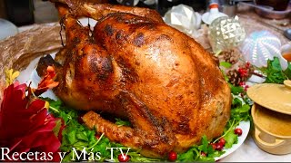 Pavo al Horno Bien Jugoso Sabroso y Dorado Receta Paso a Paso Perfecto Para Thanksgiving y Navidad [upl. by Pare438]