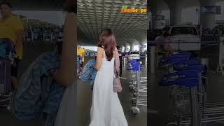 Bollywood Star Jasmine Bhasin Spotted At The Airport As She Leaving For Delhi YourFilmiScop [upl. by Bocaj]