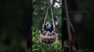 The best architect in the world of birds zoomlens birds wildlife rainsounds [upl. by Danby]