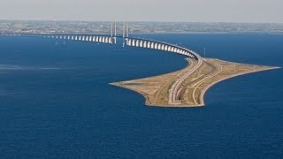 SWEDEN amp DENMARK Øresund Bridge and tunnel [upl. by Tabib]