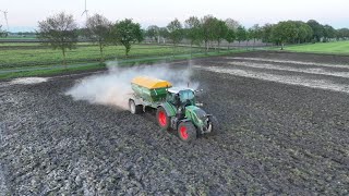 Kalk strooien  Fendt 512  Kuxmann  Mts HulsBeukman [upl. by Eiramyelhsa605]