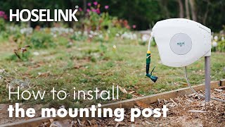 How to Install the Retractable Hose Reel Mounting Post  USA [upl. by Burbank386]