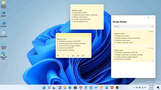 Windows 11 Sticky Notes  Improve Your Productivity Using Sticky Notes  Improve Productivity Tip 1 [upl. by Lyndes]