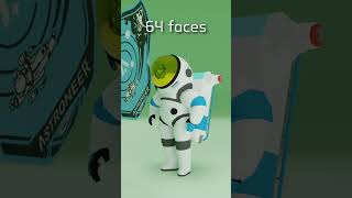 Astroneer Cloth Simulation shorts astroneer blender clothsimulation [upl. by Nosidam]